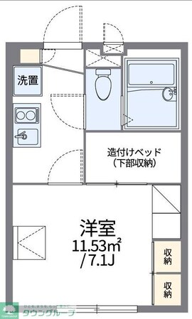 レオパレスリバーフィールドの物件間取画像